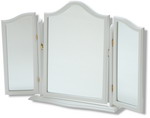 White Ascot riple Mirror 36 x 23 Inches