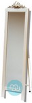 Ivory colour Framed Cheval Mirror