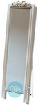 Metal framed Ivory Colour Cheval mirror