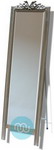 Metal framed Silver Colour Cheval mirror