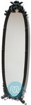 Antique Style Gold Oval Cheval Mirror 