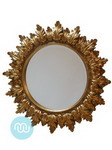 Antique Decorative Round Gold Frame Mirror
