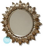 Antique Decorative Round Silver Frame Mirror