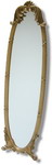 Gold Cheval Dressing Bev Mirror 40x146cm