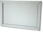 Very Large Glass on Glass Frameless Miror in a stunning contemporary style  (Height 1200mm x Width 800 mm 48