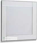 Frameless all glass mirror in a stunning contemporary style