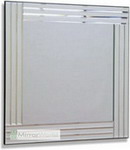 Frameless all glass mirror in a stunning contemporary style  