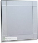 Long Frameless all glass mirror in a stunning contemporary style ideal for a bedroom, hallway or as a lean to.