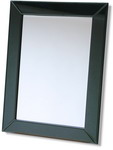 Black Contemporary Mirror 32x24 Inches