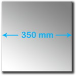 3mm Acrylic Mirror  350mm Square  Single