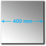 3mm Acrylic Mirror  400mm Square  Single
