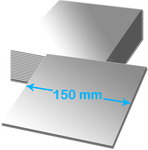 3mm Acrylic Mirror  150mm Square  Pack of 20