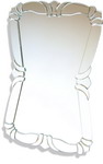 Elaborate all glass mirror
