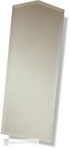 Tall bevel edge mirror with a pitched top
