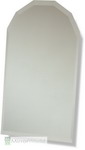 Tall Multi angled overmantle mirror with a bevel edge