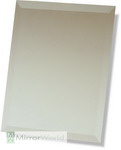 Rectangular bevel edge mirror