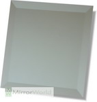 Square bevel edge mirror