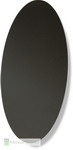 Stunning large black coloured glass oval 