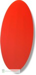 Stunning large red coloured glass oval  