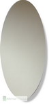 Stunning large glass oval mirror