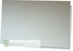 Plain small rectangular mirror Straight cut Edges