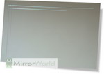 Contemporary Diamond cut design in a rectangular mirror