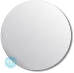 Pre-Drilled Mirror 600 x 600 mm Round Polished Edge Mirror