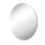Pre-Drilled Mirror 400 x 500 mm Oval Polished Edge Mirror