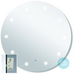 Ultra Modern, Contemporary LED illuminated bathroom mirrors, with intelligent light sensor 600 x 600 mm
