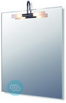Simple and stylish, Overhead lit bathroom mirror 600 x 800 mm
