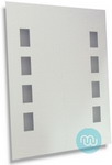 Contemporary and in vogue, back illuminated bathroom mirror 400 x 500 mm