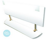 Contemporary and in vogue, back illuminated bathroom mirror 580 x 120 mm