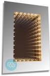 Stylish and trendy, illuminated infinity bathroom mirror 500 x 700 mm