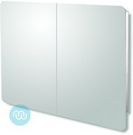 Beautiful, modern and very practical, stainless steel bathroom cabinet with integrated mirror 800 x 600 mm
