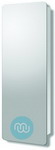 Beautiful, modern and very practical, stainless steel bathroom cabinet with integrated mirror 460 x 1200 x 120 mm