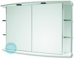 White, with integrated lights and shaver socket, Elegent bathroom cabinet 1000 x 660 x 250 mm