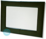 Black Faux Leather Complete Mirror