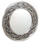 Circle Silver Intricate Round Frame Mirror 1092 x 1092 mm