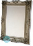 Beautiful Ornate Classic Rectangular Silver Swept Frame Mirror