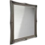 Traditional Ornate Silver Rectangular Swept Frame Mirror 1219 x 1473 mm