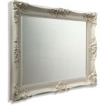 Classic Rectangular Ivory Swept Frame Mirror 1270 x 1473 mm