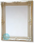 Classic Rectangular Ivory Swept Frame Mirror 1219 x 914 mm
