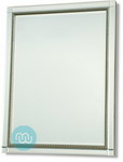 Mirror framed Mirror Silver Trim 40x30 Inches