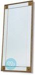 Mirror framed Mirror Gold Corners/Trim 60x24 Inches