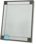 Mirror framed Mirror Silver Corners/Trim 40x30 Inches