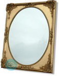 Gold Dutch Oval Mirror 48x36 Inches