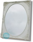 Ivory Dutch Oval Mirror 48x36 Inches