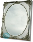 Silver Dutch Oval Mirror 48x36 Inches