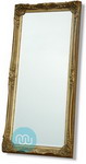 Very Ornate Gold Swept Framed Mirror 60x24 Inches