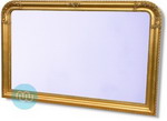 Gold Ornate Overmantle Mirror 60x36 Inches